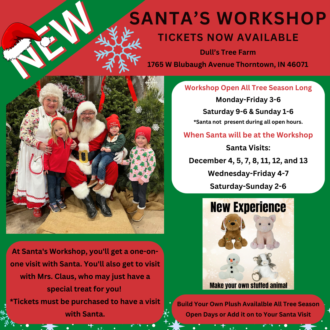 Santa's Workshop, Indiana, Santa Visits, Build Your Own Bear